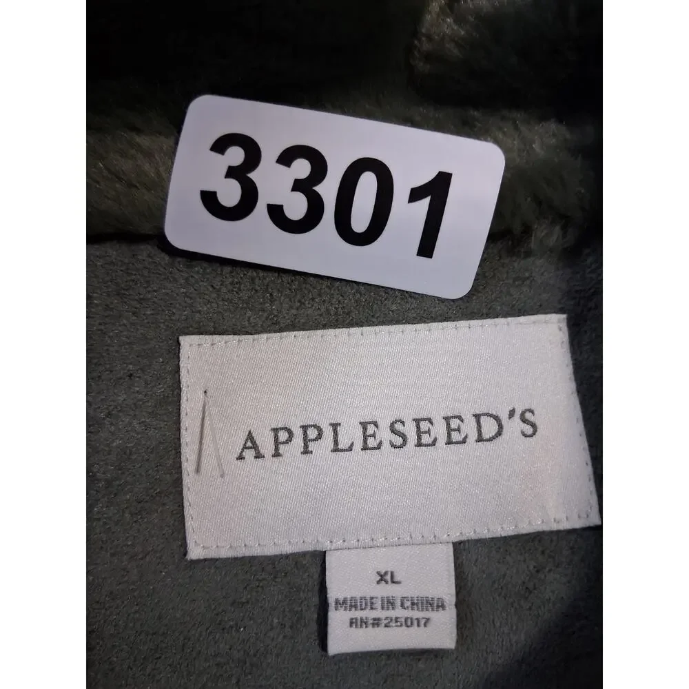 Appleseeds Faux Suede Women's‎ size XL Plush Lined Chunky Cozycore Winter Coat